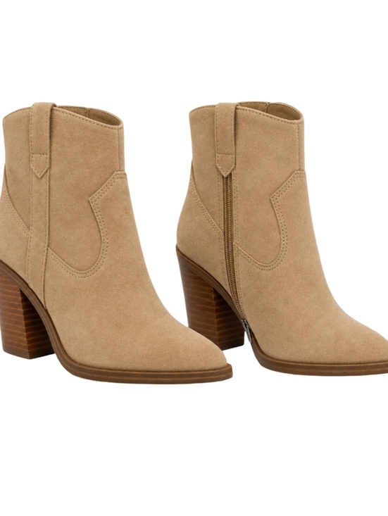 Vince Camuto Shoes - Vince Camuto Gredile Suede Western Ankle Bootie 9.5